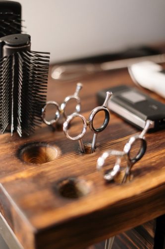 A set of men's barbershop tools